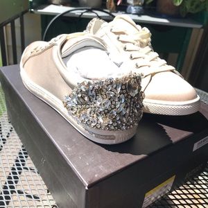 Badgley Mischka Jeweled Sneakers